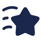 Star Fall Minimalistic 2 SVG Icon